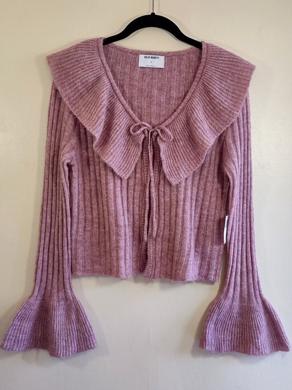 Peasant Ruffle Wool Sweater Top Size Medium Euro Femme Indie Ren Faire NWT - Picture 3 of 9